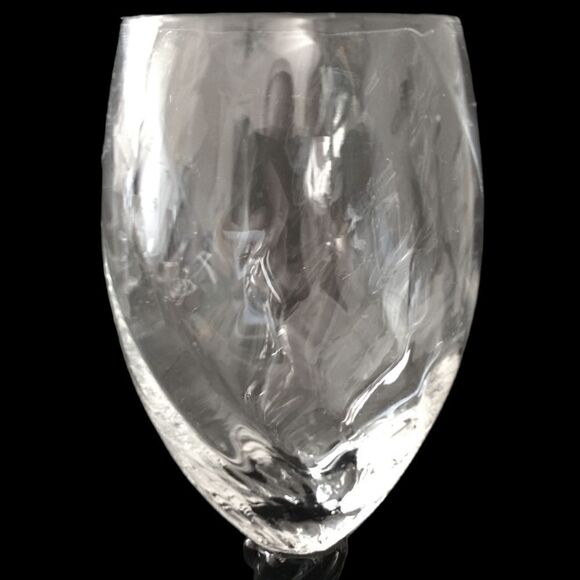 Cristal D Arques Angelique Champagne Flute Wine Glass Black Amethyst Twist Stem. - Picture 7 of 16